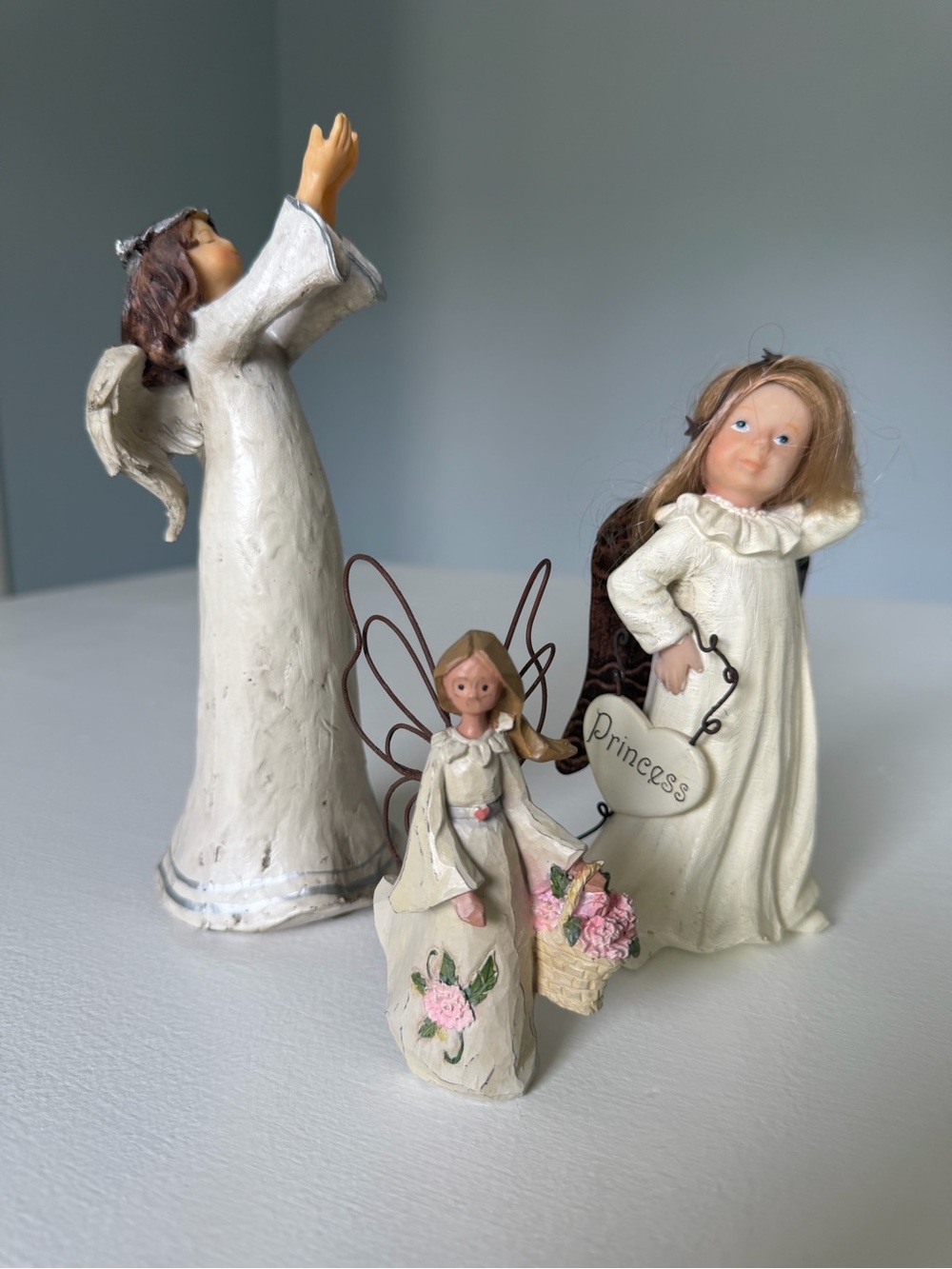 Set of 3 Angel Figurines bundle lot